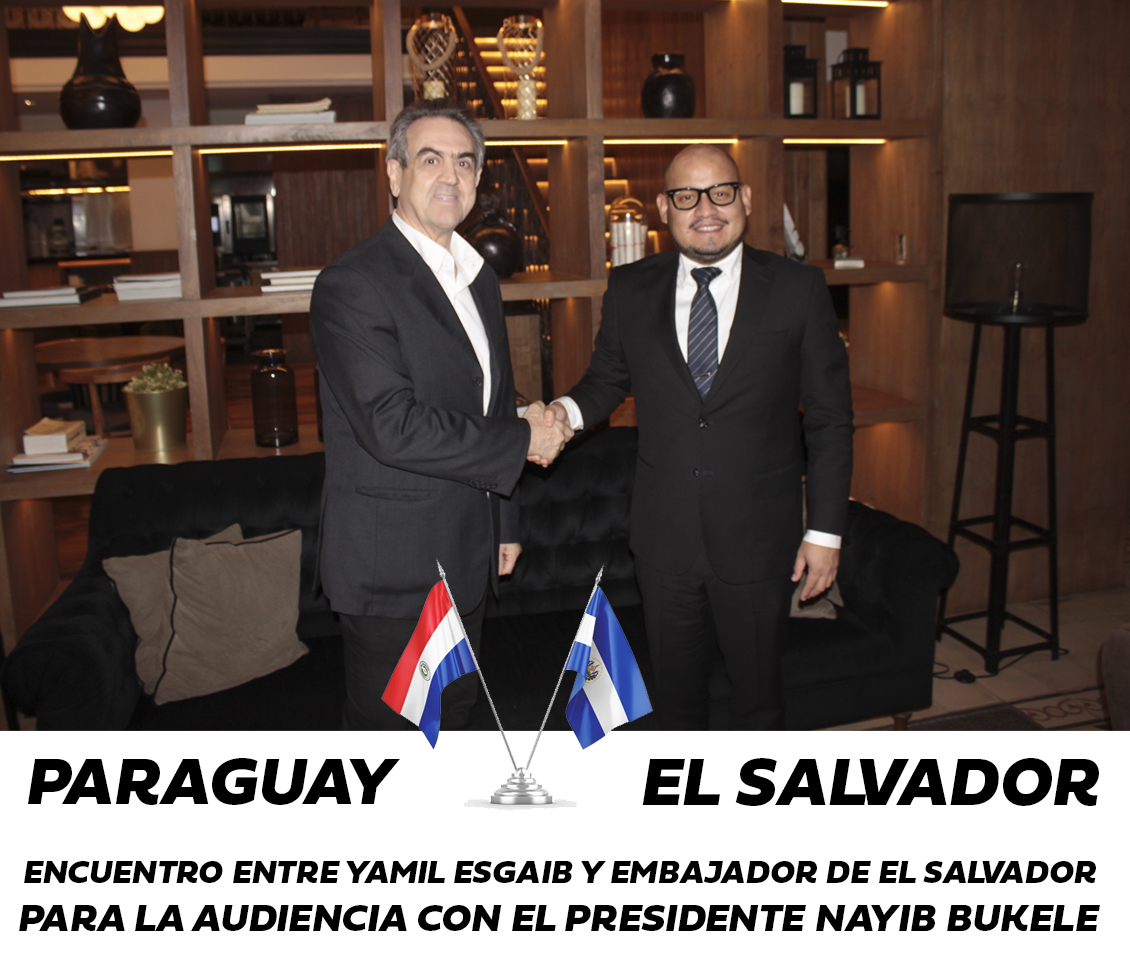 Encuentro Yamil Esgaib y Embajador de El Salvador